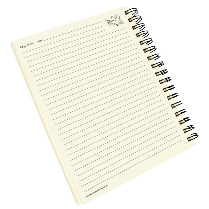 Write it Down series by Journals Unlimited  Guided Journal  Inspirations  A Gratitude Journal  Full-size 7.5""x 9""  Blue Hard Cover  Made in USA - Image 5